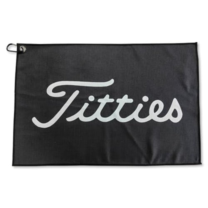 K9King Funny Microfiber Towel - Premium Golf Towel with Clip Holder - Ideal Golf Accessories for Men and Women - Black/White - color: Black/White