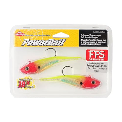 Berkley PowerBait Power Switch Fishing Soft Bait - color: Clown, size: 5in - 1 5/8 oz