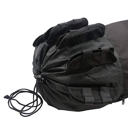Fishing Pole Rod Holder Bags, Fishing Organizer Case Carrier Reel Pole Storage Bags Waterproof Fishing Gear Organizer Travel Carry Bags - color: Black