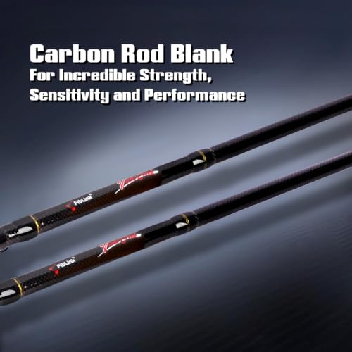Fiblink Fly Fishing Rod 4 Piece Travel Fly Rod with Fishing Case,Carbon Blank Moderate Fast Action,7'6" 3/4wt to 10' 9/10wt Fishing Pole for Streams,Rivers,Lakes - size: Size:9'-5/6WT-4sec-M.F