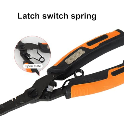 cdar Stainless Steel Fishing Pliers Ergonomic Handle Multifunction Ring Opener PE Line Cutter Hooks Remover Sharpener Fishing Line Scissor Fishing