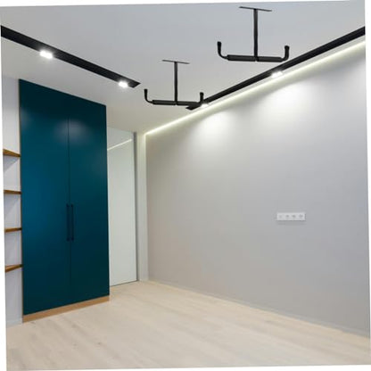 SOLUSTRE Garage Ceiling Storage Rack T-shaped Ceiling Hanging Rack Double Sided Hooks for Fishing Rods Bicycles Tools