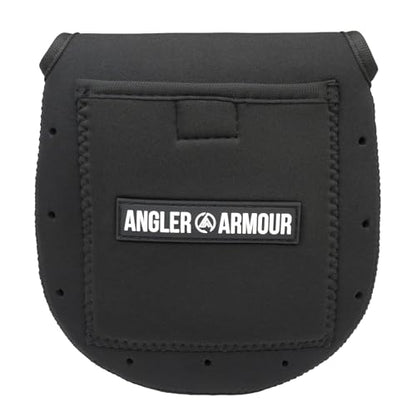 Angler Armour Spinning Reel Cover, Fishing Reel Cover, Neoprene Reel Cover, Spinning Reel Sleeve, Spinning Reel Protective Sleeve, Fits 1000, 2000, 3000, 3500 Spinning Reels (Black) - color: Black