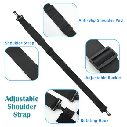 Cosmos Fishing Rods Carrier Strap - Adjustable Sling Shoulder Fishing Poles Strap Holder for Fly-Fishing, Casting Rod & Spinning Rod, Black