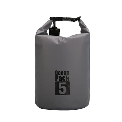 Dry Sack/Floating Waterproof Bag 2L/5L/10L/20L/30L for Boating, Kayaking, Hiking, Snowboarding, Camping, Rafting, Fishing and Backpacking - color: Gary, size: 5L
