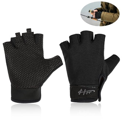 Ptwola Fingerless Gloves Fishing Gloves Paddling Glove Sailing Glove RowingGloves KayakGloves WaterGloves SportsGloves FishingGloves for Men Women Training Cycling Workout Gym Fitness Pull Up