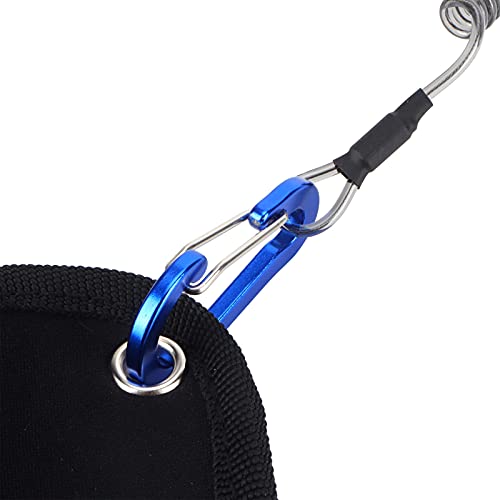 Fishing Pliers, Stainless Steel Jaw with Aluminum Handle for Hook Removal and Line Cutting with Wire Lanyard and Storage Bag Blue Silver - color: Blue Silver