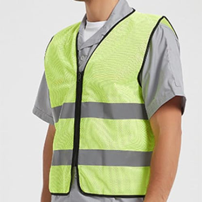 Fishing Vest - Work Vest for Men V Neck Zip Up Lightweight Breathable Sleeveless Utility Jackets Mesh Outwear Vests 2026 - color: 01# Green
