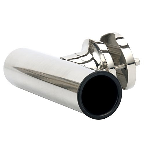Amarine-made Stainless Rail Mount Clamp on Fishing Rod Holder for Rails Fishing Pole Holders 1-1/4" to 2" (1 Pcs)