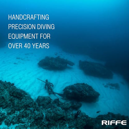 Riffe Rubber Weight Belt (Black) With Glass Filled Nylon Buckle, For Freediving and Spearfishing - Quick-Release Lever Ensures Safety On The Water, 54 Inch's Length - color: Black W/ Blue Buckle