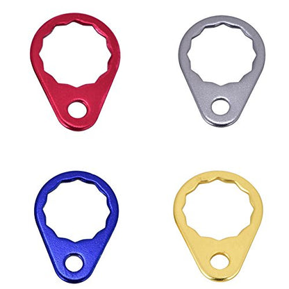 Fishing Reel Nut Covers,DIY Handle Locking Retainer with Screws Included,Handle Nut Retainer for Anglers Campers Outdoor Enthusiasts Fishing Camping Hiking