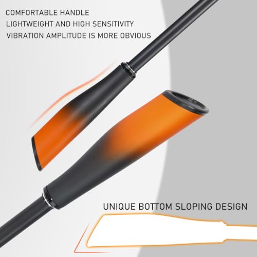 Sougayilang IM6 Graphite Fishing Rod – 2-Piece Casting & Spinning Rod, Stainless Steel Guides with Zirconium Rings, EVA & SuperPolymer Split Handle,Hook Keeper for Bass Walleye Pike - color: Spin, size: 6ft