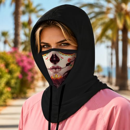 Skull Balaclava Hat for Women Men Sun UV Protection Summer Cooling Full Face Mask Cycling Hiking Fishing Outdoor Sports - color: Skull 12