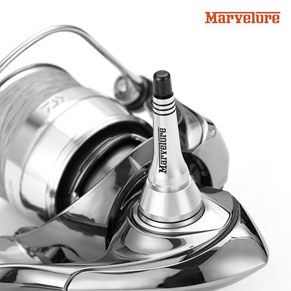 Reel Stand 1.7 inches (44 mm) Protect Reel from Rock Compatible for Shimano Stradic Stella Vanford, Daiwa Certate Exist - color: Silver Black
