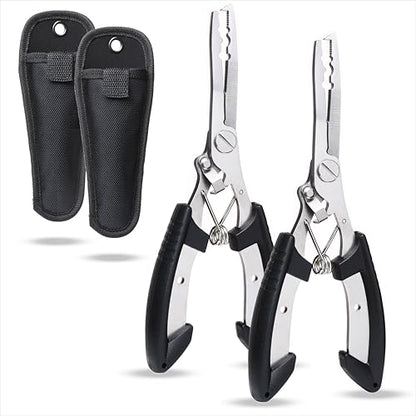 6.5” Fishing Pliers, Fishing Tool For Anglers, 2-Pack, Black - style: 2 Pack
