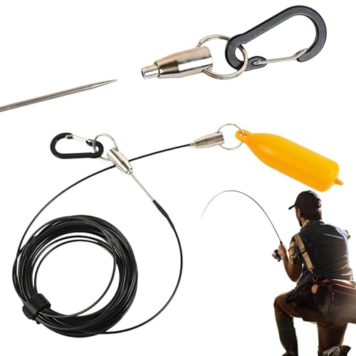 Stringer Fishing Stainless Steel Rust Proof Heavy Duty | Kayak Fishing Wading Stringer for Outdoor Kayak Shore Boat Pier Anglers Fishermen Father - color: 8 meters
