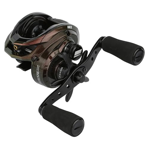 Abu Garcia IKE Signature Low Profile Baitcast Fishing Reel, Reliable Freshwater Reel, Durable & Lightweight Graphite Construction, Infini Brake System - size: Left Hand