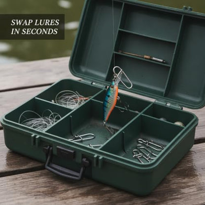 Gourd-Shape Stainless Steel Lure Snaps, Silver Finish Quick-Change Connectors for Saltwater and Freshwater Fishing Tackle (100-Pack Assorted Sizes) - size: 1.97 x 1.57 x 0.59"