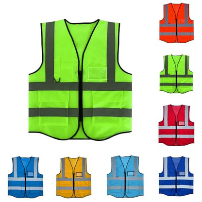 Fishing Vest - Work Vest for Men V Neck Zip Up Lightweight Breathable Sleeveless Utility Jackets Mesh Outwear Vests 2026 - color: 04# Green