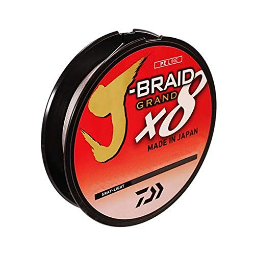 Daiwa J-Braid Grand 8 X 300 YDS Filler Spool - color: GRAY LIGHT, style: 300 Yards 8 Lb