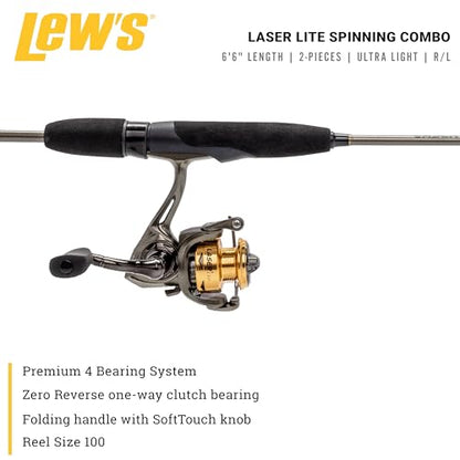 Lew's Lew’s Laser Lite Spinning Reel and Fishing Rod Combo
