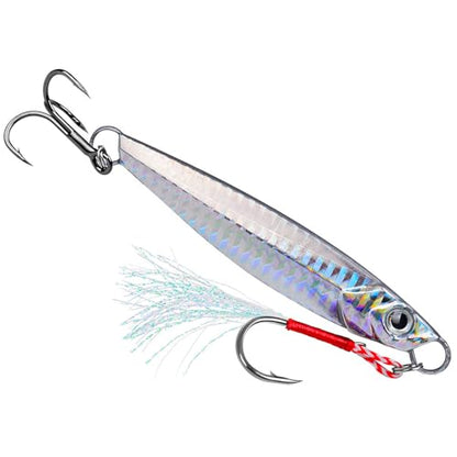 Treble Hook Fast Sinking Jigging Baits Jigs Lure 13g/30g/60g Hard Metal Jigging Spoon Lures Saltwater Fishing Lure - color: ColorE 60G