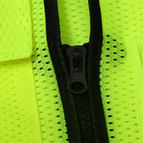 Fishing Vest - Work Vest for Men V Neck Zip Up Lightweight Breathable Sleeveless Utility Jackets Mesh Outwear Vests 2026 - color: 04# Green