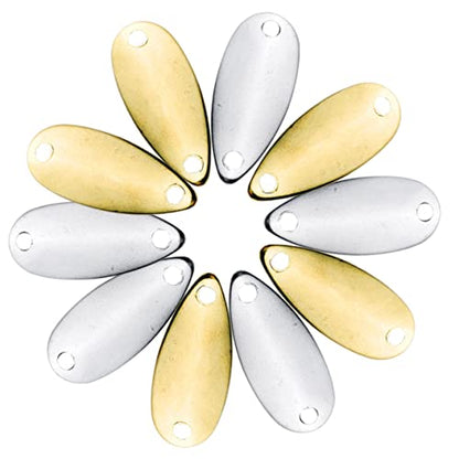 ABOOFAN 80pcs Fishing Lure Blades Kit Premium Metal Blades for Spinnerbaits Versatile Fishing Tackle for Freshwater Use