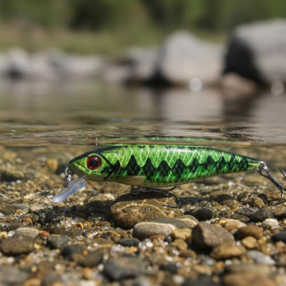 6 Pcs Vivid Minnow Lures, as Plugs Crankbait Pack and Jerkbaits for Trout Bass Walleye Salmon Redfish in Saltwater and Freshwater 28