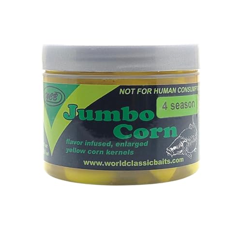 WCB Carp Baits - Flavored Jumbo Corn Bait - Ideal for Carp Fishing - style: Flavor: 4Season