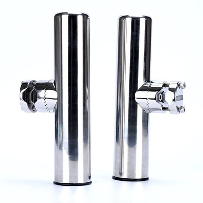 Amarine Made 2pcs Stainless Clamp on Fishing Rod Holder for Rails 7/8 Inch to 1 Inch