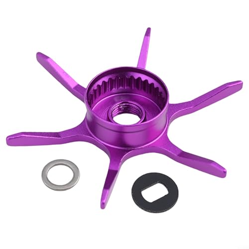 Modified Star Brake For Abu Garcia Max Series B3/B4/P3/P4/P5 Fishing Reel, 6-Star Drag Adjustment Knob, Aluminum Alloy DIY Replacement Part (right hand Purple) - color: Purple, size: right hand