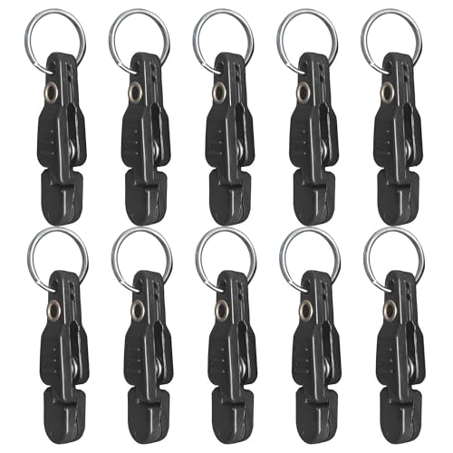 Heavy Tension Snap Release Clips for Weight Planer Board Kites Downrigger Trolling Fishing - color: black 10pcs