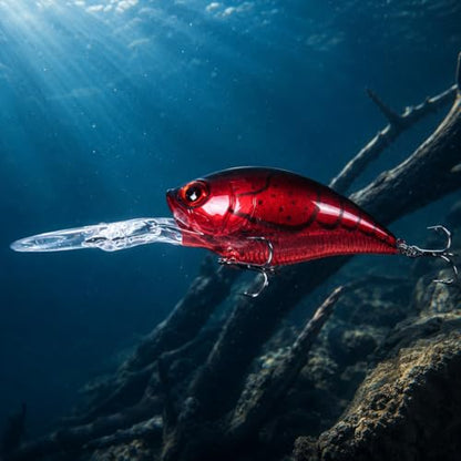 Deep Diving Crankbait Fishing Lure | 12-15ft Bottom Bumping | 0.72oz 4.9in Hard Bait for Bass & Walleye - color: color3