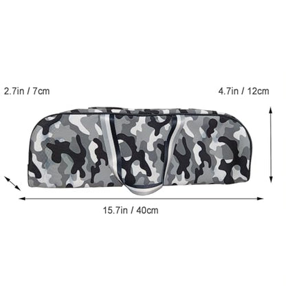 Portable Fishing Rod Bag Collapsible Fishing Bag Large Capacity Outdoor Nylon Carrying Case - size: 40CM Lenght-Black