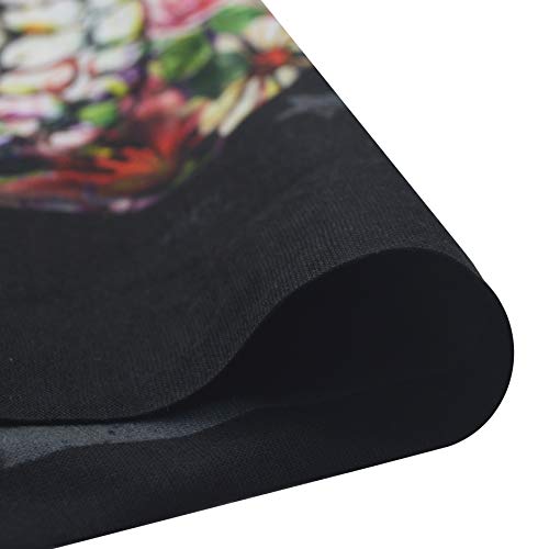 Obacle Skull Face Mask for Women Dust Wind Sun Protection Rave Festival Riding - color: Skull Pink Flower Face Black Eye Flag