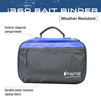 FROGG TOGGS Bait Binder, Fishing Tackle and Bait Storage, Salt Water Resistant Soft Sided Tackle Bag