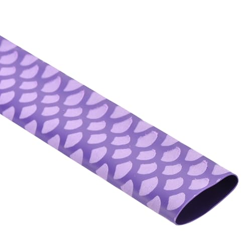 DMiotech Heat Shrink Sleeve Wrap Tubing x Tube Tubing for Fishing Rod Grips and Other Grips, Non Slip - Insulation - Waterproof 40'' Lengths, Dia 20mm Purple Scales - color: Purple Scales, size: Dia 20mm