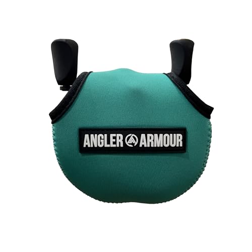 Angler Armour Baitcast Reel Cover | Baitcaster Sleeve | Fishing Reel Pouch | Low Profile Baitcasting Reel Protector | Neoprene Reel Case | 50 100 200 Series Baitcast Covers - color: Lagoon Seafoam