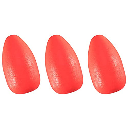 Dr.Fish 30 Pack Oval Foam Floats Fishing Rig Floats Fly Fishing Trout Bobber Strike Indicator Pompano Surf Fishing Rig Walleye Crawler Harness - color: Red, size: Small: 1/4"*1/2"