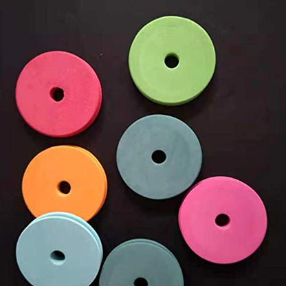 SEWACC Fishing Line Spool Holder 10 Pack Foam Winding Plates Large 3.74 X 3.74 X 0.59 in Line Storage for Separating Different Diameter Fishing Wire Outdoor Accessory