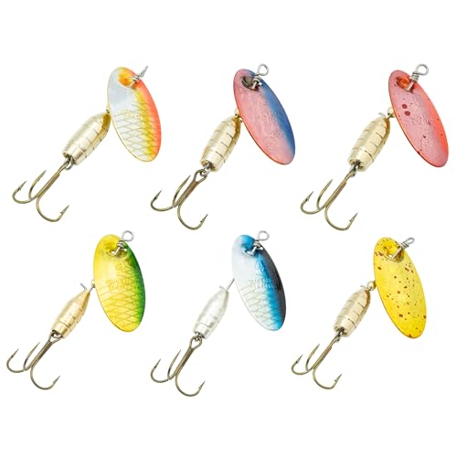 Panther Martin Fishing Lures 6-Pack All Time Greatest Fish Catcher World Famous Spinning Lures in Value Kit Spinners for Trout, Salmon, Panfish, Bass, Crappie & Perch - style: Holographic Deluxe