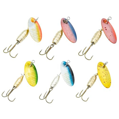 Panther Martin Fishing Lures 6-Pack All Time Greatest Fish Catcher World Famous Spinning Lures in Value Kit Spinners for Trout, Salmon, Panfish, Bass, Crappie & Perch - style: Holographic Deluxe