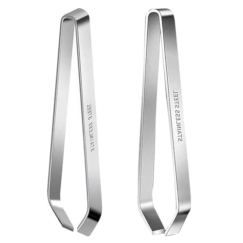 CoguZed Professional Fish Bone Tweezers and Pliers Set, Stainless Steel Flat and Slant Tweezers, Pin Bone Remover for Salmon, Trout, Catfish, Precision Deboning Tool for Kitchen