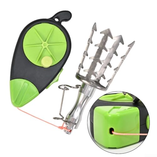 Fishing Bait Retriever with Serrated Grabber Hook and 98.4ft High-Power Line, Lure Snag Recovery Tool for Shore and Boat Anglers