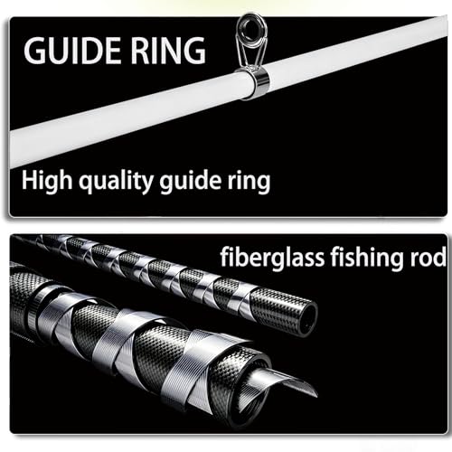 Spining Reels and Fishing Rod Combos (2-Pack), 5ft /6ft Fishing Pole, Size 2000 Reels, Pre-Spooled with 10 lb and 15 lb Mono Line - size: 4.92FT