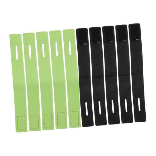 10pcs Fishing Rod Straps Elastic Anti-Slip Bands for Outdoor Fishing Pole Accessories Green 30x250mm Tackle Storage Holder for Boat Deck Gear