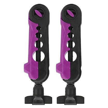 Tyenaza 2PCS Mini Line Spooler, Portable Adjustable Fishing Line Spooler Fishing Line Winder Machine Mini Bobbin Reel Accessories - color: Black Violet
