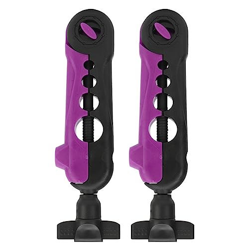 plplaaoo 2PCS Mini Line Spooler Portable Adjustable Fishing Line Spooler Fishing Line Winder Machine Mini Bobbin Reel Accessories - color: Black Violet