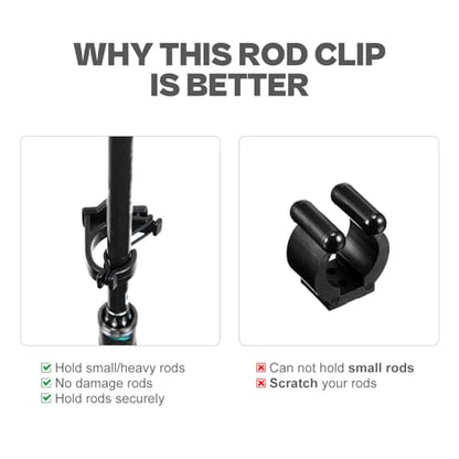 Fishing Rod Rack Clips/Making Kit, Customize Your Own Fishing Rod Holders for Garage, Also for Billiards Pool Cue Rack - style: Clips Only